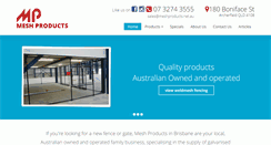 Desktop Screenshot of meshproducts.com.au