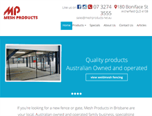 Tablet Screenshot of meshproducts.com.au